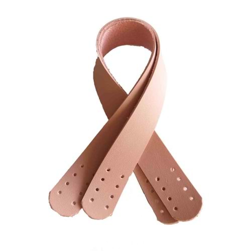 Çanta Aksesuar Suni Deri El Çanta Sapı 35 Cm Pudra