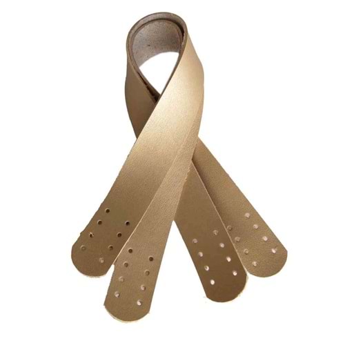 Çanta Aksesuar Suni Deri El Çanta Sapı 35 Cm Gold Renk