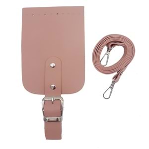 Çanta Aksesuar Tokalı Kapak Aparatlı Suni Deri Çanta Seti Pudra