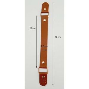 Çanta Aksesuar Tek Kat Suni Deri Siyah Renk Tutma Sapı Light Gold Metalli