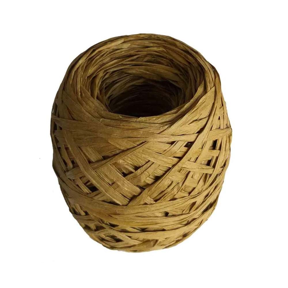 Çanta Aksesuar Sarılmış Rafya Yağ Yeşili Renk 100 Gr