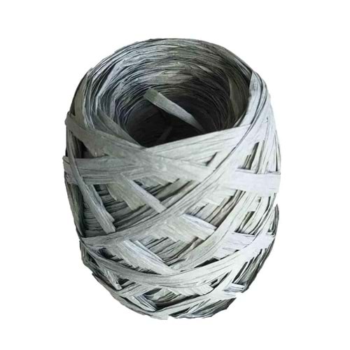 Çanta Aksesuar Sarılmış Rafya Gri Renk 100 Gr