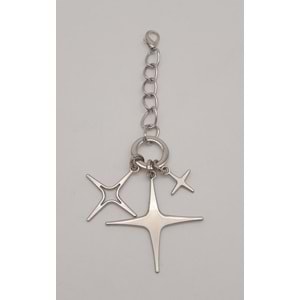 Çanta Aksesuar Gümüş Sarkaç Süs Üç Metalli Model