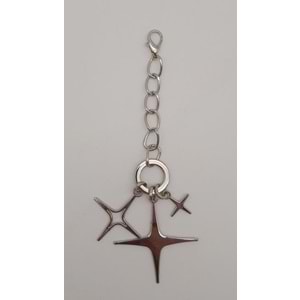 Çanta Aksesuar Gümüş Sarkaç Süs Üç Metalli Model