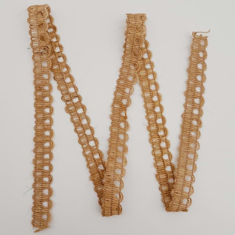 Çanta Aksesuar 2 cm Jüt Şerit Süs 1 metre No:19
