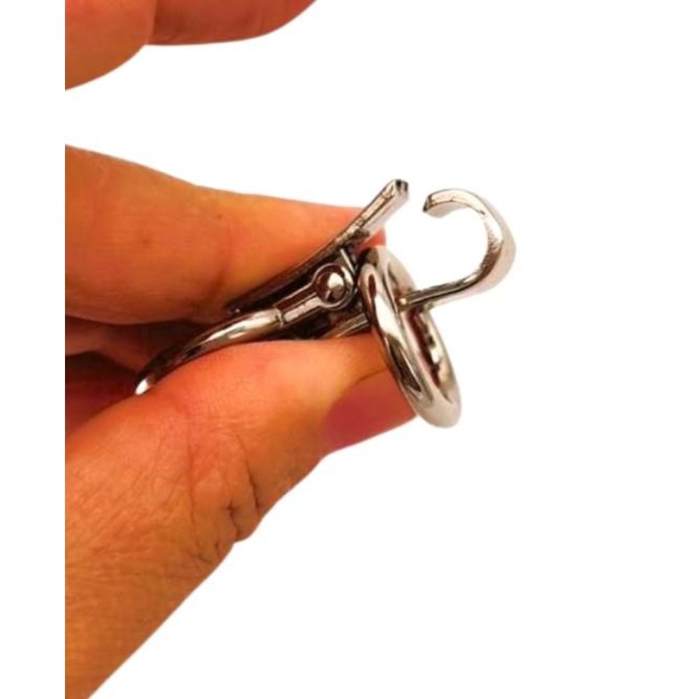 Çanta Aksesuar Gümüş Renk Kilitli Böce 1 Adet