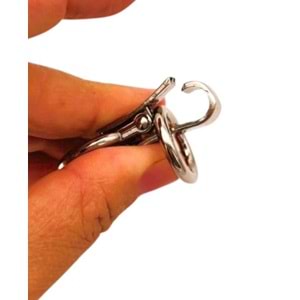 Çanta Aksesuar Gümüş Renk Kilitli Böce 1 Adet