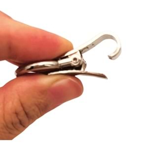 Çanta Aksesuar Gümüş Renk Kilitli Böce 1 Adet