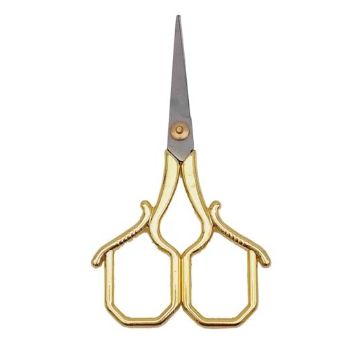 Çanta Aksesuar Vintage Makas 10 Cm Gold