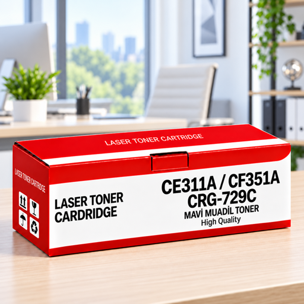 Ce311A / Cf351A / Crg-729C Mavi Muadil Toner 1.000 Baskı