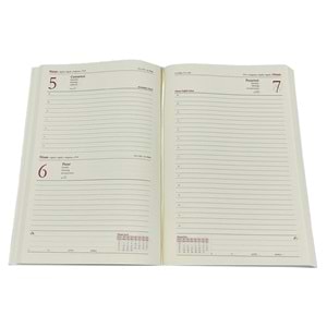 AKDERE SİYAH TARİHLİ AJANDA (15X21 CM)