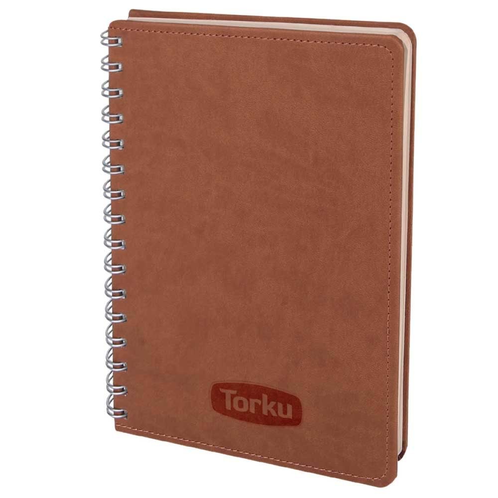 BATIKENT KAHVERENGİ SPİRALLİ TARİHSİZ DEFTER (15X21 CM)
