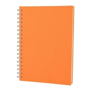 ELMADAĞ TURUNCU TARİHLİ SPİRALLİ AJANDA (17X24 CM)