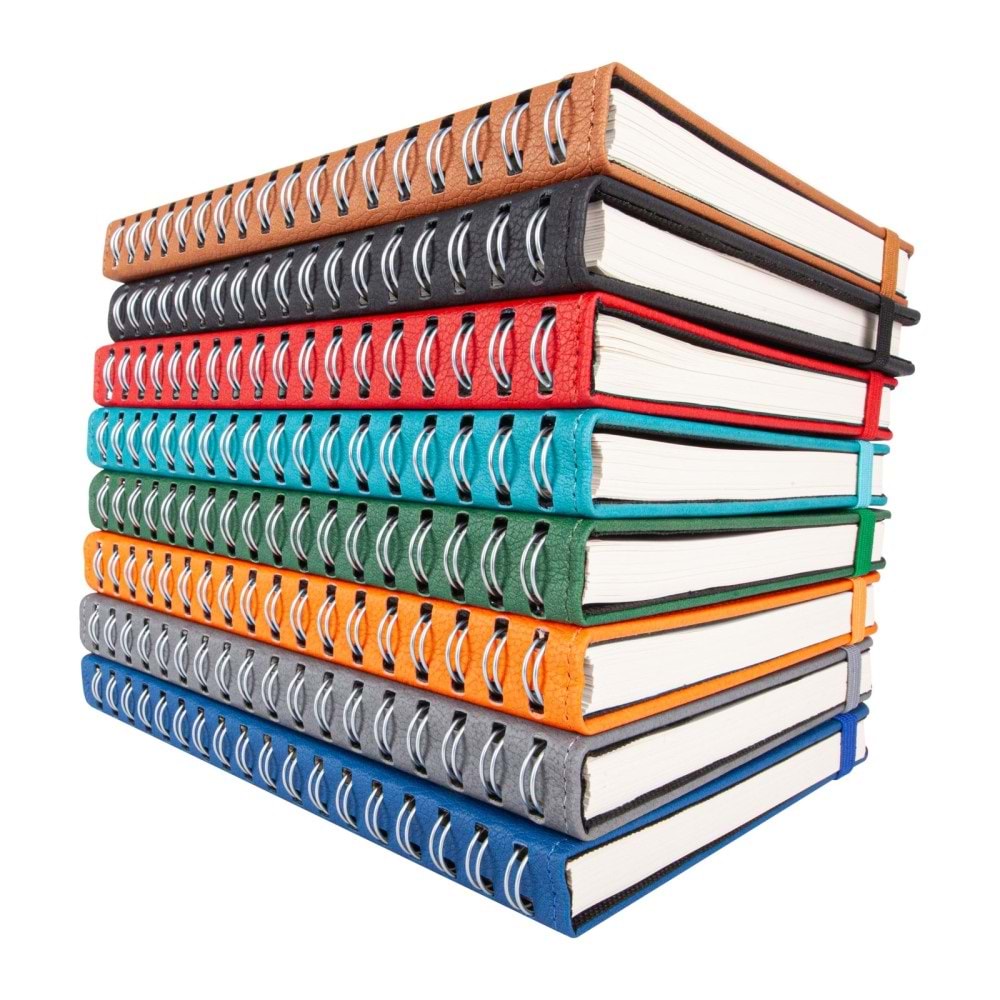 ANITTEPE KIRMIZI TARİHLİ GİZLİ SPİRALLİ AJANDA (17X24 CM)