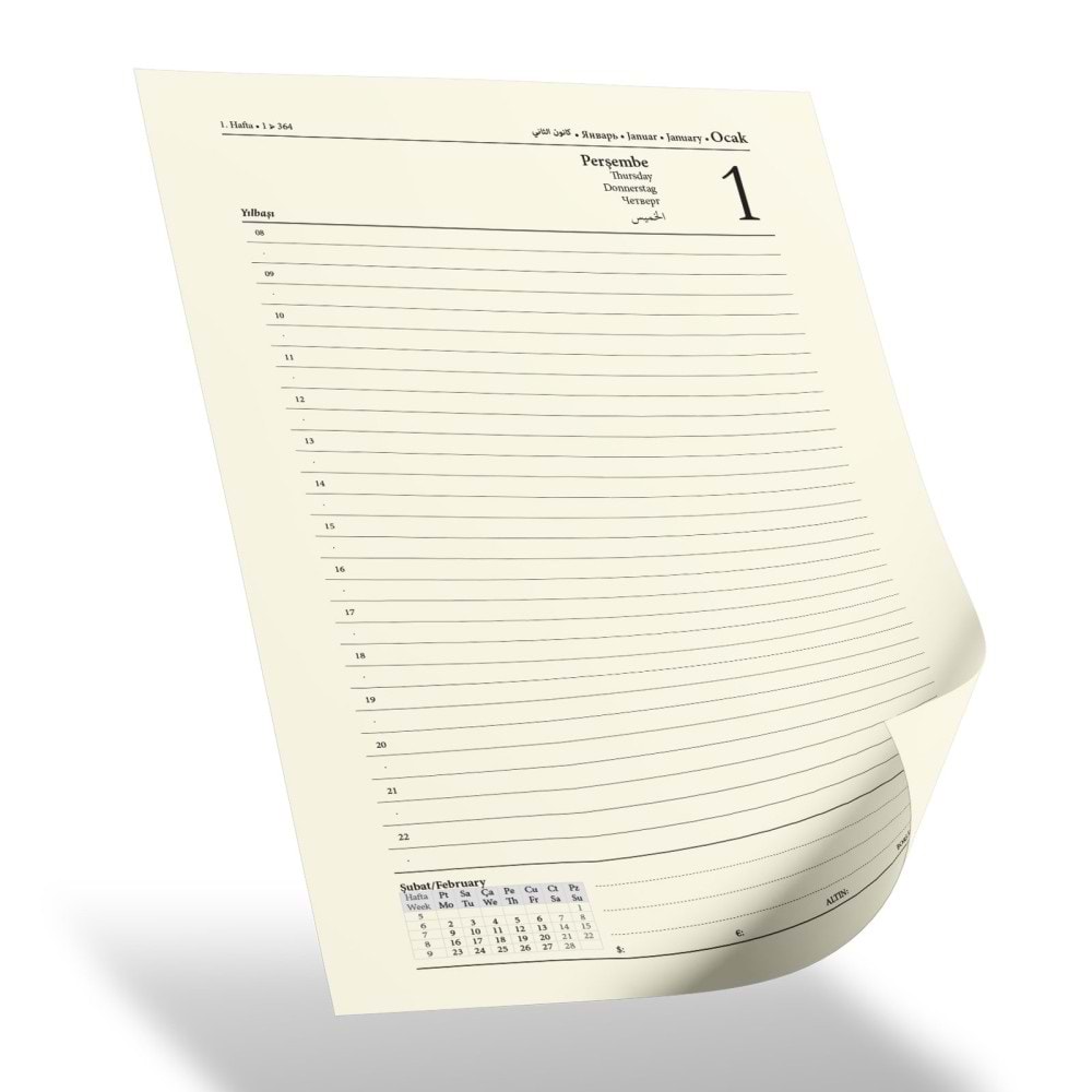 ÇANKAYA FÜME TARİHLİ AJANDA (17X24 CM)