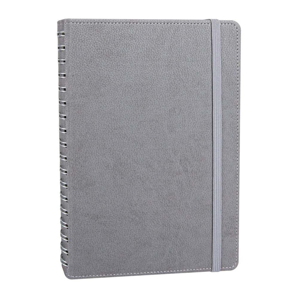 SÖĞÜTÖZÜ GRİ SPİRALLİ TARİHSİZ DEFTER (17X24 CM)