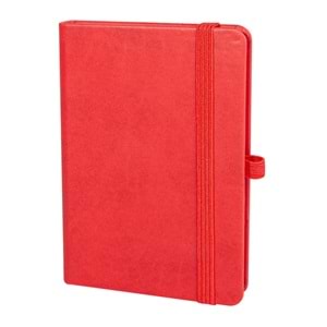 İNCEK KIRMIZI TARİHSİZ DEFTER (9X14 CM)