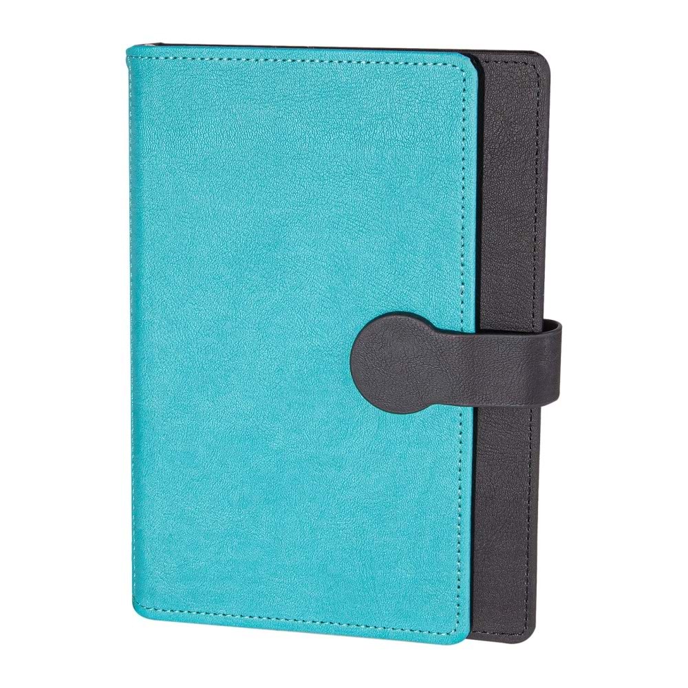 SARAY TURKUAZ TARİHSİZ DEFTER (15X21 CM)