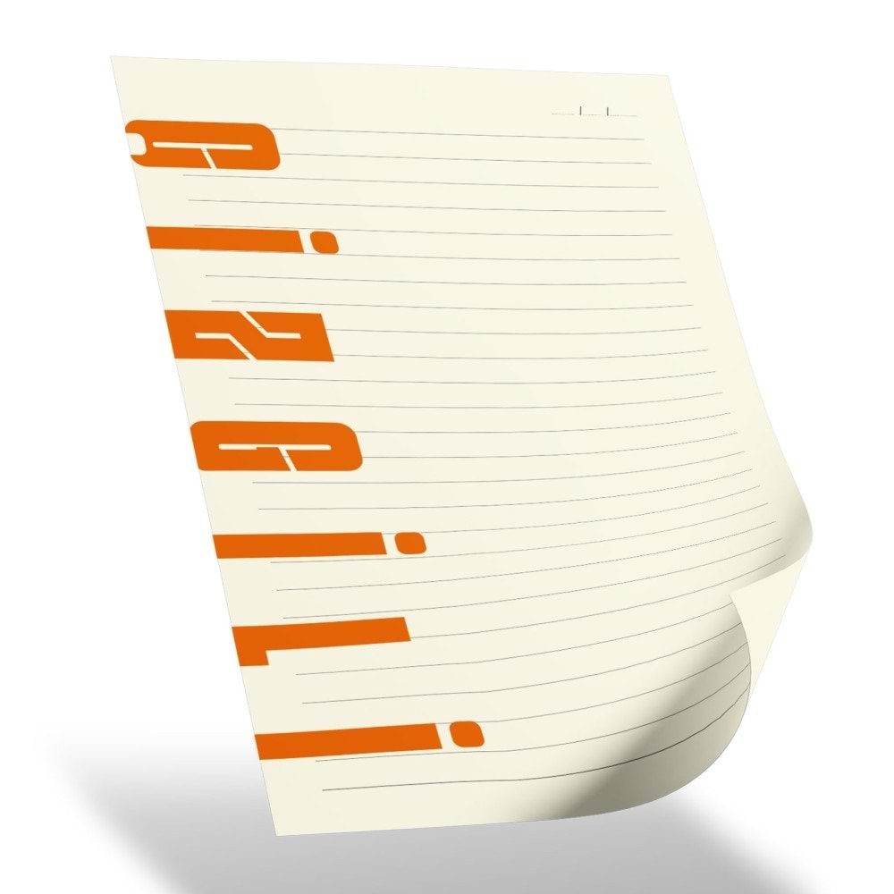 AKYURT TURUNCU SPİRALLİ TARİHSİZ DEFTER (13X21 CM)