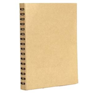 BASINEVLERİ KRAFT SPİRALLİ TARİHSİZ DEFTER (15X21 CM)
