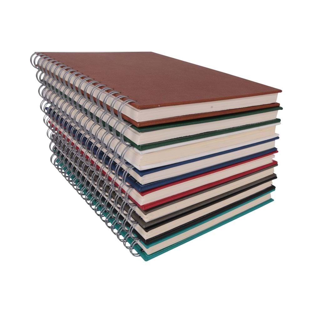 ALTINDAĞ TURKUAZ KARELİ SPİRALLİ TARİHSİZ DEFTER (17X24 CM)