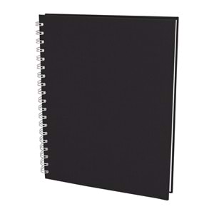 SEĞMENLER SİYAH KARELİ SPİRALLİ TARİHSİZ DEFTER (19X25 CM)