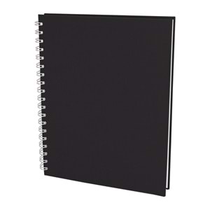 SEĞMENLER SİYAH KARELİ SPİRALLİ TARİHSİZ DEFTER (19X25 CM)
