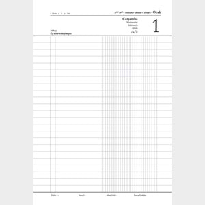 KIZILTEPE SİYAH TİCARİ AJANDA (17X24 CM)