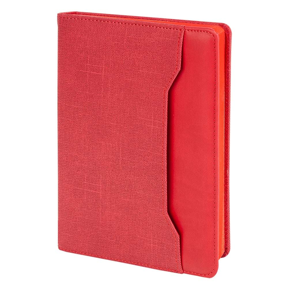 KORU KIRMIZI TARİHSİZ DEFTER (15X21 CM)