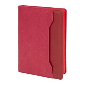 KORU KIRMIZI TARİHSİZ DEFTER (15X21 CM)