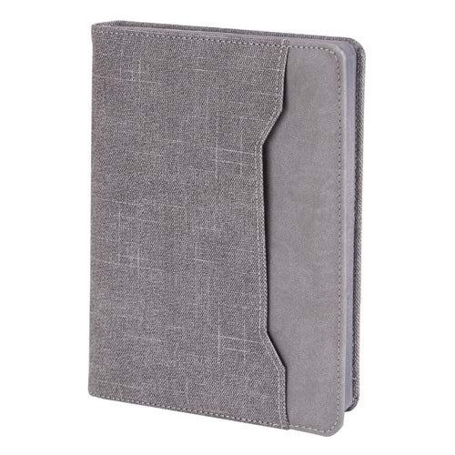 KORU GRİ TARİHSİZ DEFTER (15X21 CM)