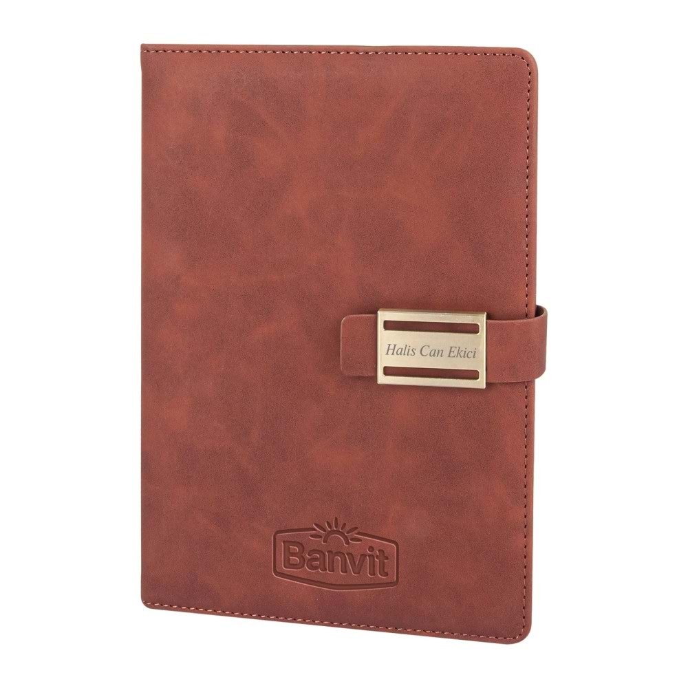 AKINCI KAHVERENGİ TARİHSİZ DEFTER (15X21 CM)