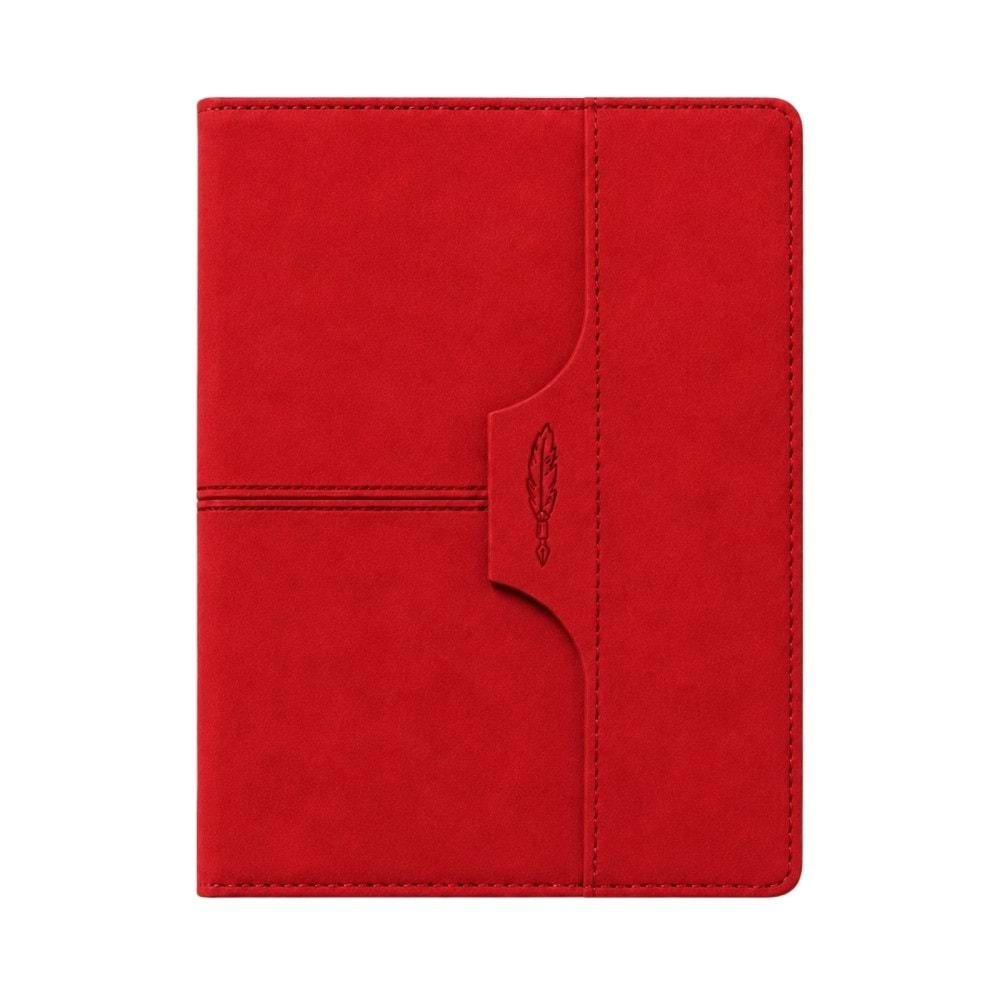 ATAKULE KIRMIZI TARİHSİZ DEFTER (15X21 CM)
