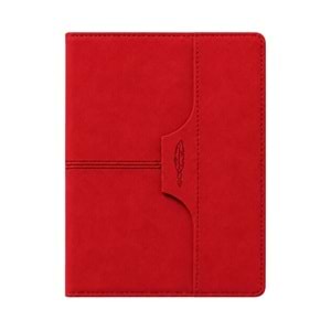 ATAKULE KIRMIZI TARİHSİZ DEFTER (15X21 CM)