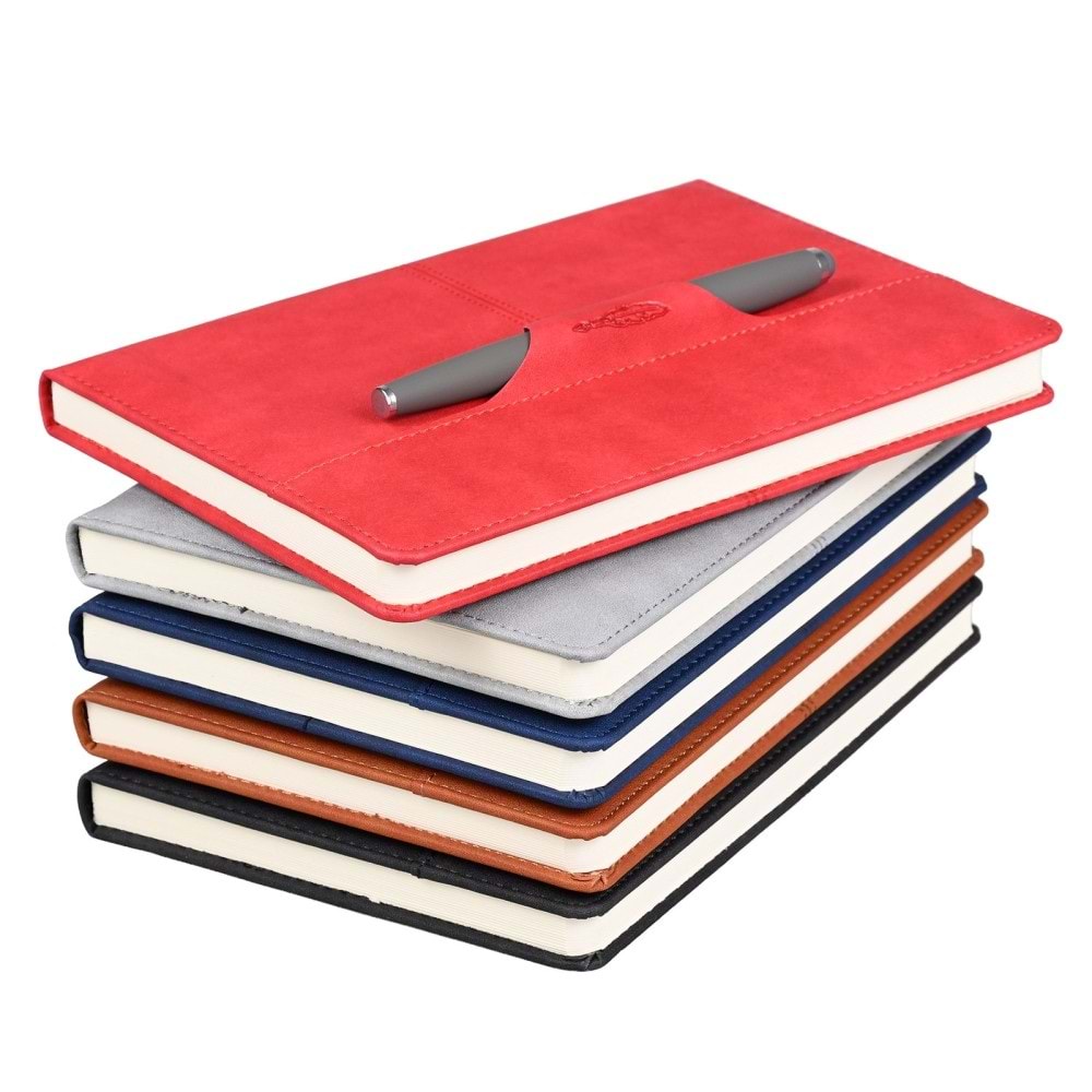 ATAKULE KIRMIZI TARİHSİZ DEFTER (15X21 CM)