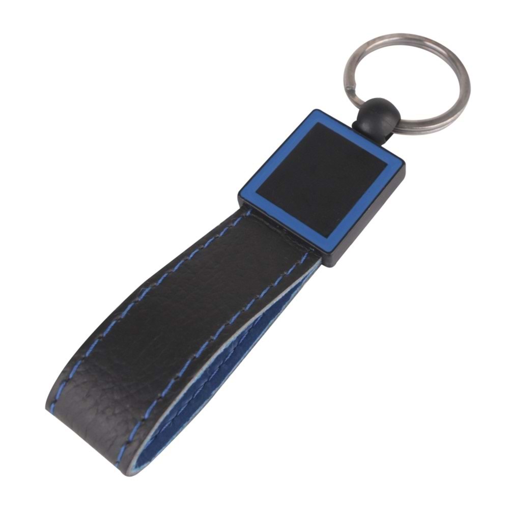 KAÇKAR LACİVERT DERİ ANAHTARLIK