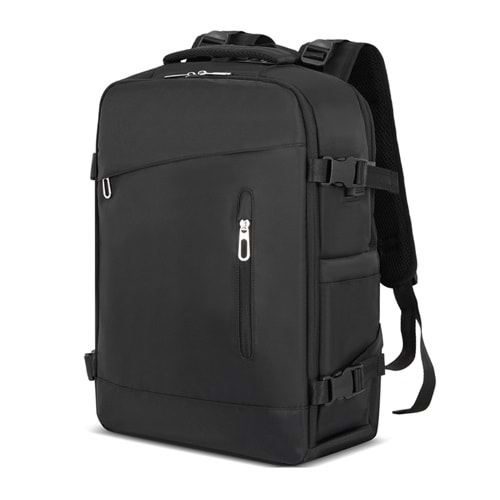 GEZGİN SİYAH LAPTOP BÖLMELİ SIRT ÇANTASI