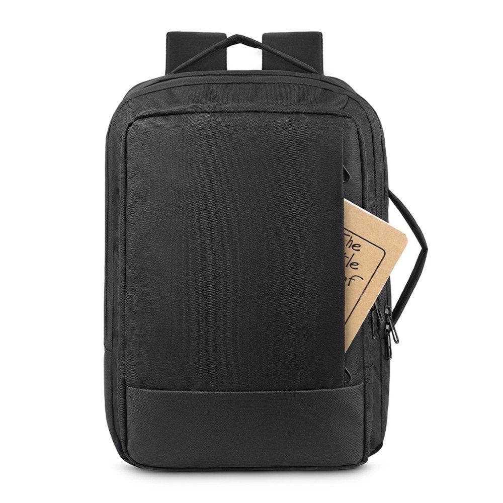 KEŞİF SİYAH LAPTOP BÖLMELİ SIRT ÇANTASI
