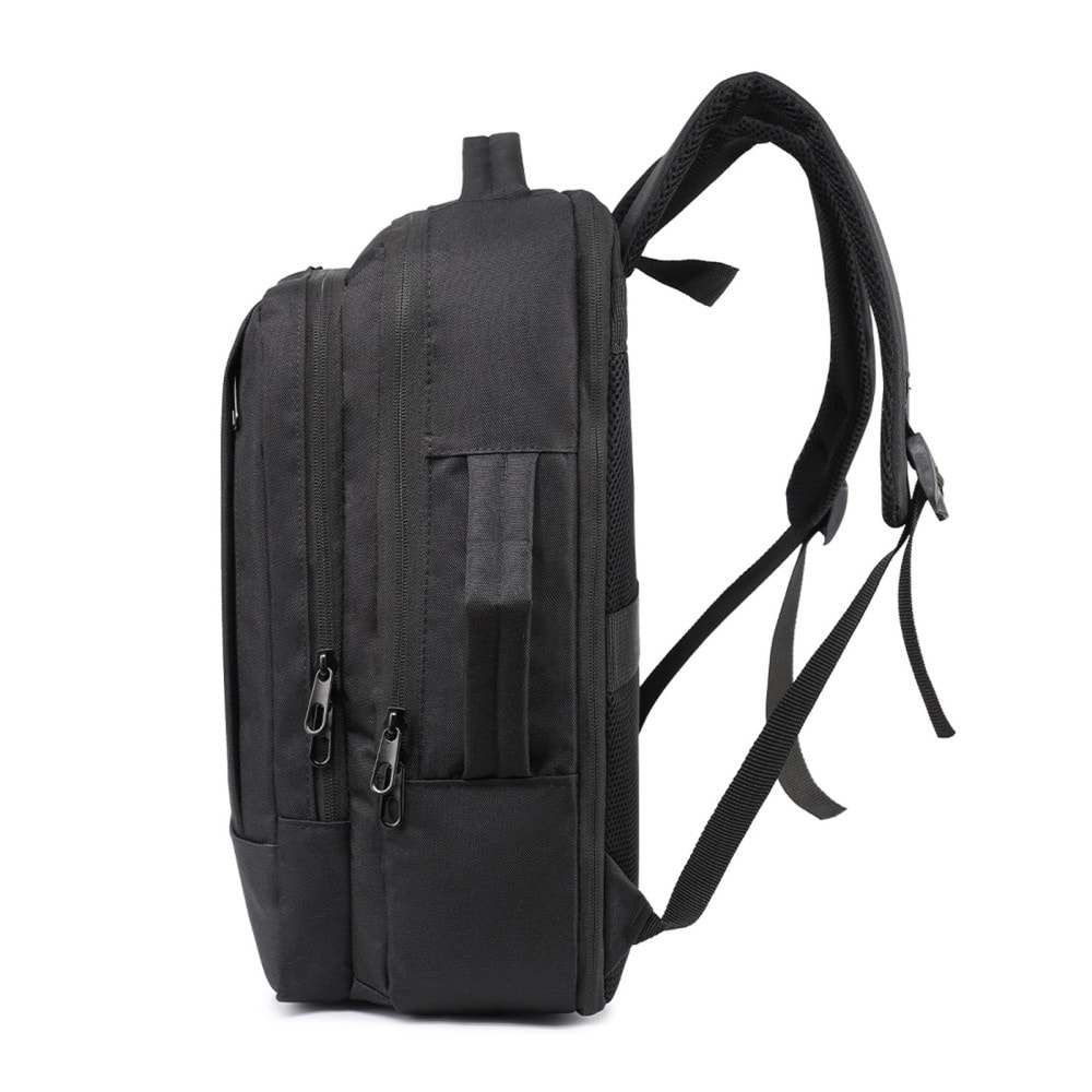 KEŞİF SİYAH LAPTOP BÖLMELİ SIRT ÇANTASI
