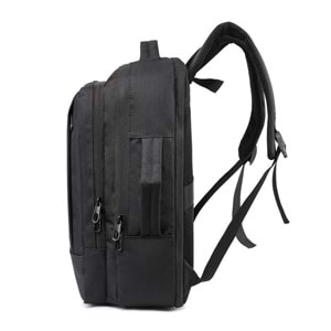 KEŞİF SİYAH LAPTOP BÖLMELİ SIRT ÇANTASI