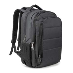 YÖRÜK SİYAH LAPTOP BÖLMELİ SIRT ÇANTASI