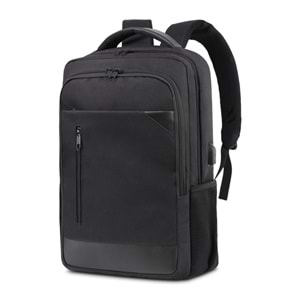 YÖRÜNGE SİYAH LAPTOP BÖLMELİ SIRT ÇANTASI