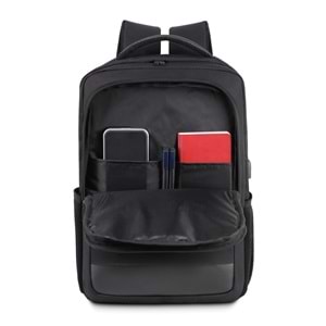 YÖRÜNGE SİYAH LAPTOP BÖLMELİ SIRT ÇANTASI