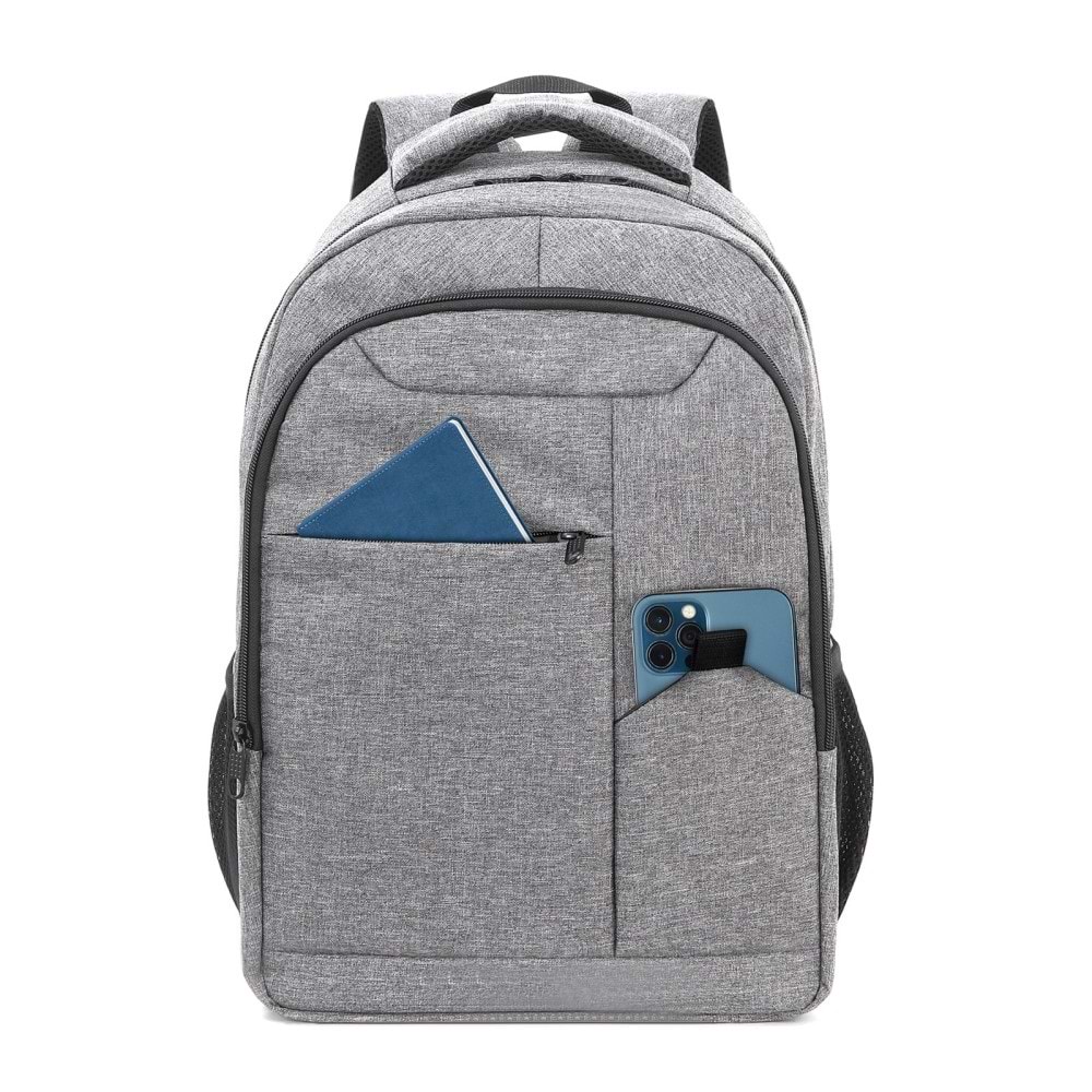 GÖÇ GRİ LAPTOP BÖLMELİ SIRT ÇANTASI