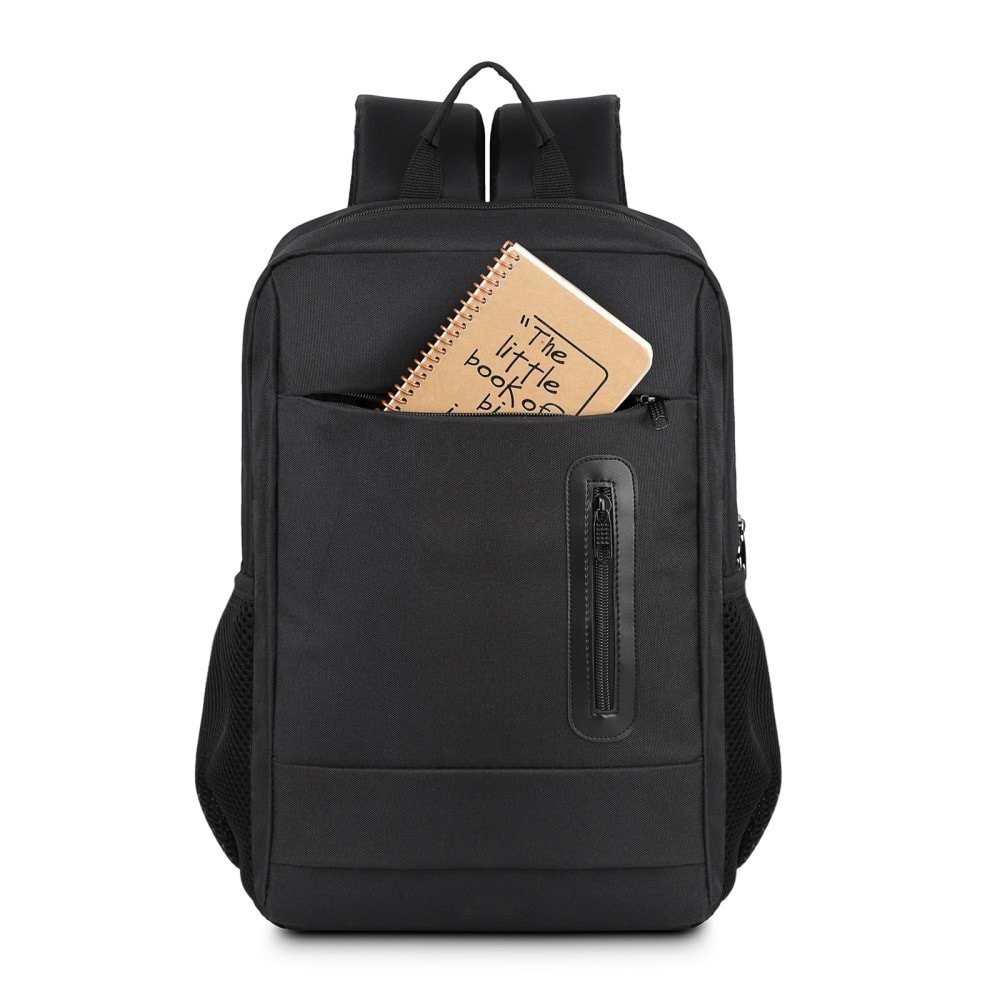 KUTUP SİYAH LAPTOP BÖLMELİ SIRT ÇANTASI