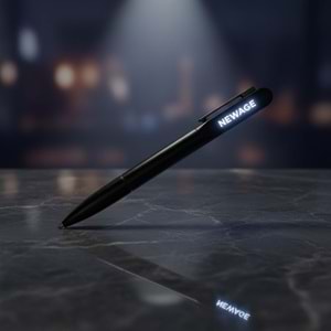 SÖKE SİYAH IŞIKLI METAL TÜKENMEZ KALEM