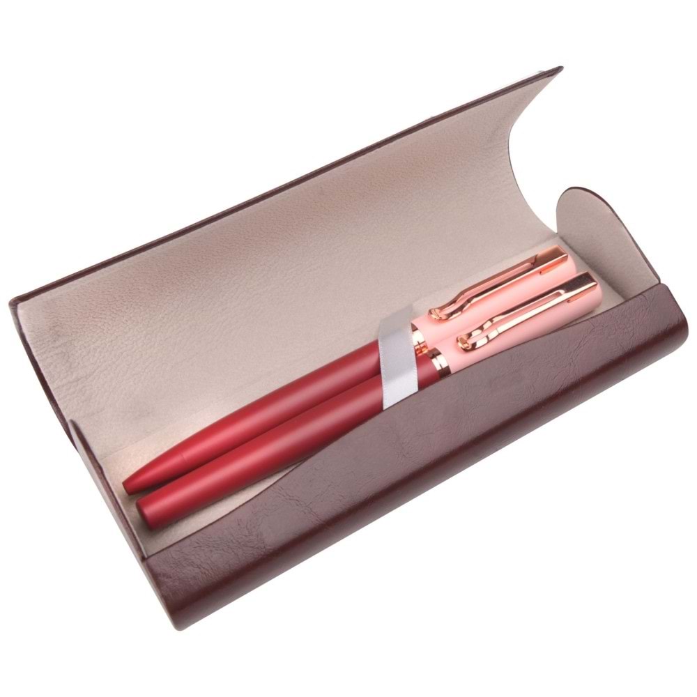 ATAKUM KIRMIZI İKİLİ KALEM SETİ