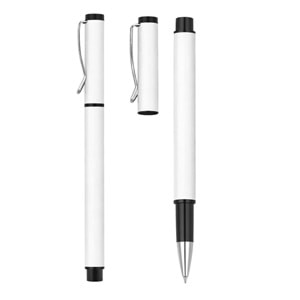 YAPRAKLI BEYAZ ROLLER KALEM