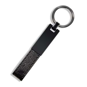 ANZER SİYAH METAL - DERİ ANAHTARLIK