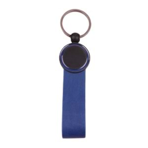 AYDER LACİVERT METAL-DERİ ANAHTARLIK